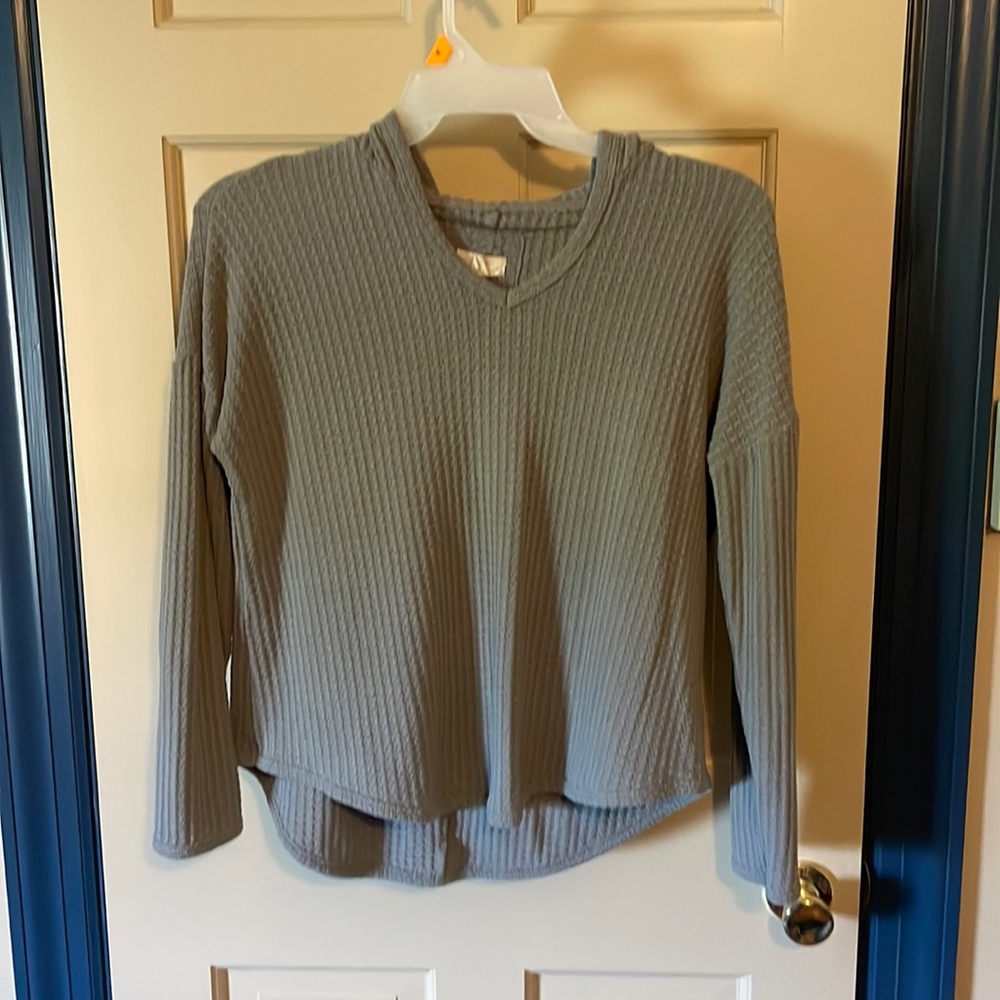 Gray hooded sweater!